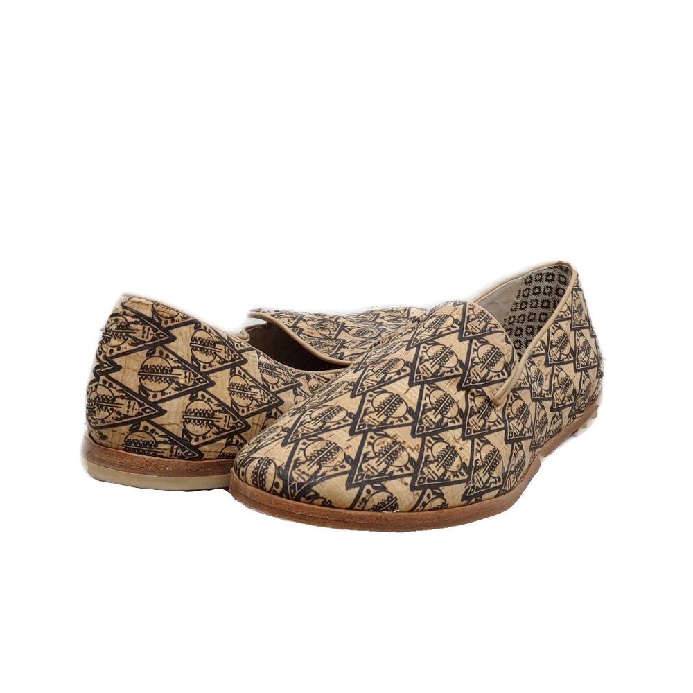Matt Bernson Womens Size 11 Gitane Printed Cork Loafer Flat Shoes NEW!